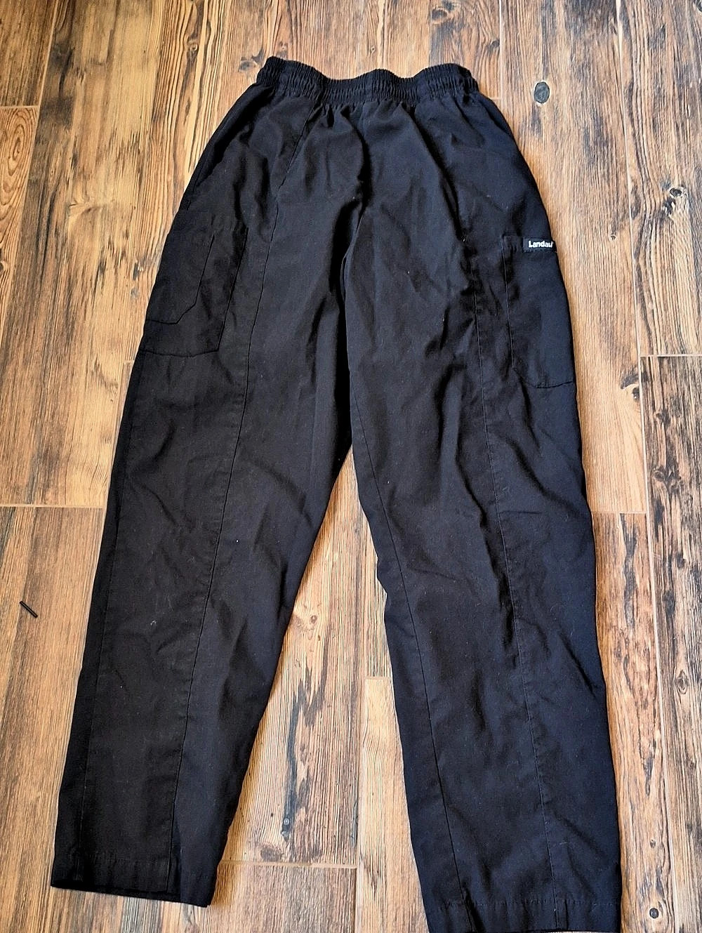 Landau Classic Cargo Elastic Waist Pant Cargo Pants Black Medium